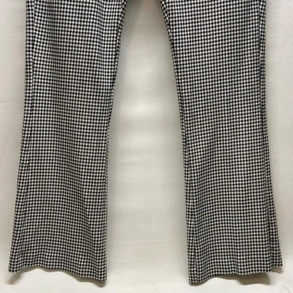 Studio By Torrid Trouser Bootcut Pant Women's 14R Black White Houndstooth EUC - Picture 3 of 10